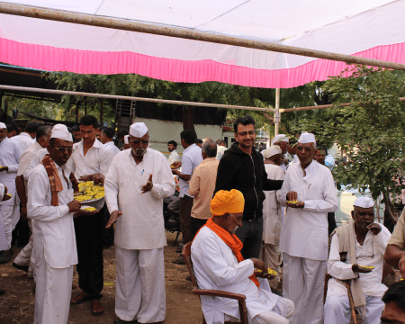 Farmers' meet on inauguration of first milk collection center